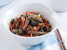 GOAT AND RED CAPSICUM STIR FRY